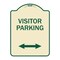 Signmission Reserved Parking Visitor Parking Heavy-Gauge Aluminum Architectural Sign, 24" x 18", TG-1824-23025 A-DES-TG-1824-23025 - alternate 1